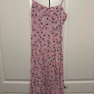 Zara Pink Floral Maxi Dress